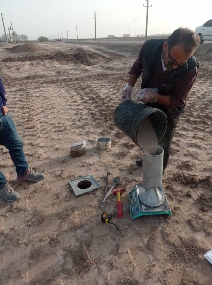 آزمایش دانسیته صحرایی